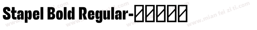 Stapel Bold Regular字体转换